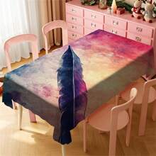 Multi-Functional Polyester Tablecloth - Colorful Patterns, Waterproof And Stain-Resistant, Easy To Clean For Indoor/Outdoor Use - Ideal For Picnics, Parties, Restaurants, Home Decor, And Gift-Giving - Multicolor - View 44