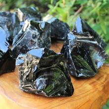1 pièce Gros cristaux d'obsidienne noire brute, pierres d'obsidienne noire brute, cristal d'obsidienne, gros cristal d'obsidienne noire, cristaux bruts, roches et minéraux, décoration de cristal