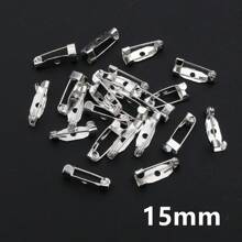 20个15-40毫米金属胸针夹底座别针安全别针胸针底座空白底座，适用于DIY珠宝制作材料 - brooch pins accessories - 查看 42