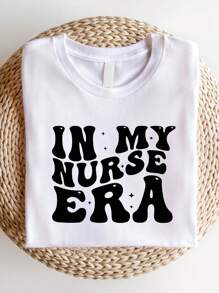 In My Nurse Era Shirt, Nursing Era Sweatshirt, Nursing Student Hoodie, Gift For Nurse, Nurse Grad T-Shirt, Nursing Graduation Gift, Nursing School Sweatshirts, Nurse Life Hoodies. SD-2250 - 白色 - 查看 1