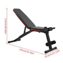 Adjustable Folding Weight Bench Sit Up Bench Strength Training Flat Incline Foldable Decline Gry Home Fitness - Black - View 6