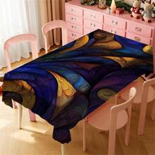 Multi-Functional Polyester Tablecloth - Colorful Patterns, Waterproof And Stain-Resistant, Easy To Clean For Indoor/Outdoor Use - Ideal For Picnics, Parties, Restaurants, Home Decor, And Gift-Giving - Multicolor - View 66