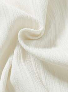 2pcs Boys' Summer Floral Print Stand Collar Shirt And Shorts Casual Outfit Set With Pockets (No Inner White T-Shirt) - Beige - View 5