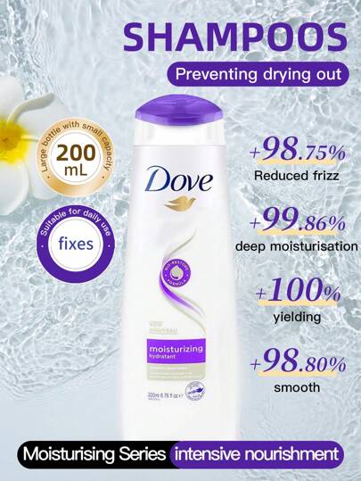 Dove 200 ml Șampon Dove de curățare și revigorare ușoară, hidratant