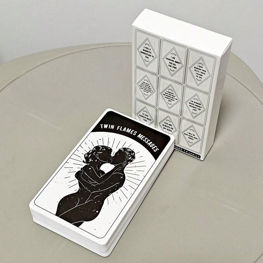 Twin Flames Love Messages Greeting Cards - Photo Color - View 1