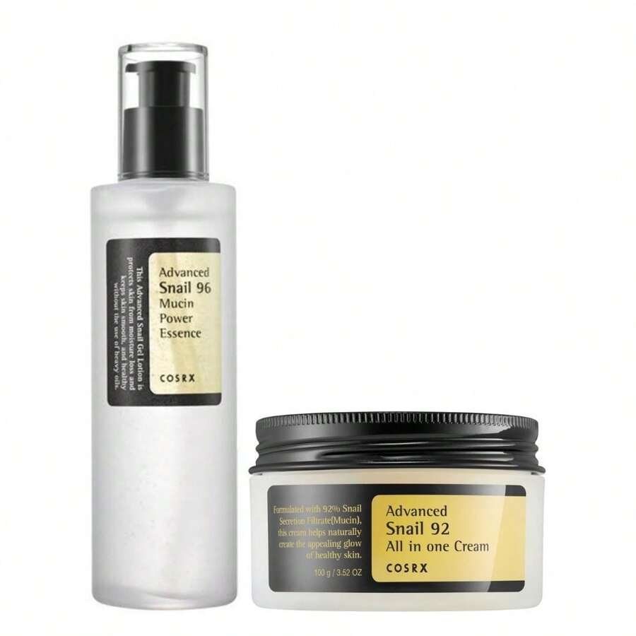 CosRX - Advanced Snail Set (CosRX - Advanced Snail 96 Mucin Power Essence (100ml) &CosRX - Advanced Snail 92 All In One Cream (100ml) ) - Clear - View 1