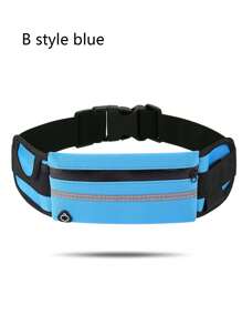 1pc Waterproof Outdoor Running Hidden Waist Bag With Large Capacity And Layered Design; Rope Zipper Head Design For Smooth And Unclogged Belt Earphone Hole Design; Versatile Equipment For Fitness, Cycling, Commuting, Traveling; Sports Key Card Position; Sweat-Proof And Non-Stick To