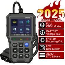 Check Engine System Multi-Language Fault Code Scanner Car Diagnostic Tool Code Reader Battery Tester YM519 OBD2 Code Reader - Black - View 4