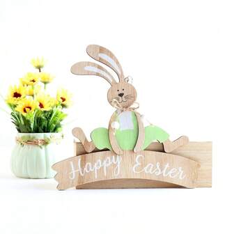 1 stycke påskhare dekorativa hängdekorationer, påskhängande dekorationer, skolhemskontor Festartiklar presenter, söta vårhemdekorationer