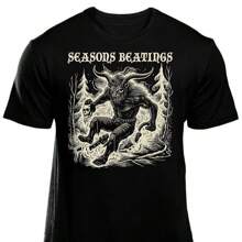 Mothman Spook Show T-Shirt Oversized Short Sleeve Classic Heavy Cotton T Shirt Printed Graphic Tee Women's Casual Short-Sleeved Top - Thiết kế 4 - Xem 1