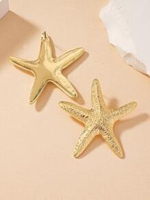 1 Pair Simple Stylish Personalized Holiday Ocean Style Starfish Earrings