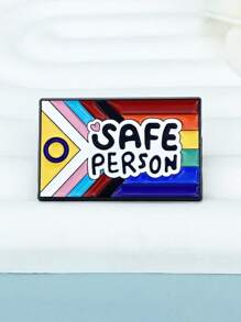 创意英文合金徽章 多色国旗胸针 学生背包 帽子金属配饰别针 适合情侣。英文问候胸针