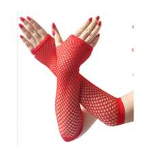 1 Pair Long Fishnet Gloves Party Fancy Dress Cosplay
