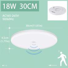 CANMEIJIA Modern LED Ceiling Lamps 220V Motion Sensor 12W/18W White Light 6500K LED Lights Ceiling Light For Kitchen Modern Ceiling Lamps Room Decoration - White Border - View 10