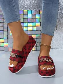Sandalias de cuña con suela alta de moda para mujer, zapatos de playa de verano para exteriores, nueva colección 2024