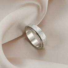 1 st. Ring 6 mm roestvrij staal angstring voor vrouwen