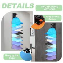 1/2pcs Large Baseball Cap Organizer Rack, Multi-Tier Hat Holder, Wall Mounted Hat Rack For Storage In Door, Closet, Bedroom, L Size