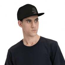 Custom Flat Brim Sun Hat With Stylish Printed Design And Adjustable Strap, Personalized With Images And Text Logo. These Breathable And Sweat-Wicking Street Style Hats Are Suitable For All Seasons And Are Great For Men And Women. Suitable For Skateboarding, Daily Wear, Sports, Travel And Outdoor Activities, With Classic And Fashionable Style, It Is A Good Choice For Holiday Gifts.