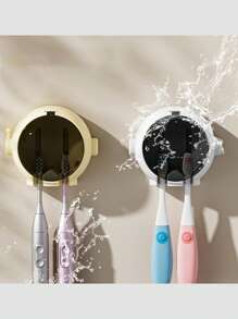 Astronaut Toothbrush Holder, Toothbrush Storage Rack, No Drilling Wall Mounted Bathroom Organizer - Multicolor - View 9