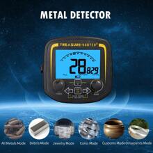 High Precision Waterproof Metal Detector, Smart Metal Type Identification, Gold Silver Precious Metal Treasure Hunting Instrument - Black - View 8