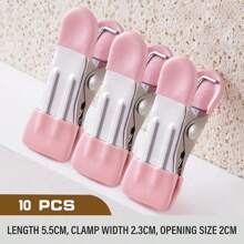 ​Stainless Steel Clothespins Laundry Clothes Pegs With Hook Pants Hanger Portable Hanging Clothes Clips Closet Clothes Organizer