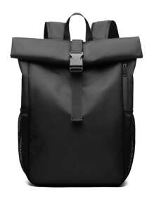 15.6英寸轻便纯色拉杆背包，时尚商务笔记本电脑包，大容量通勤背包，适合学生、男士，也适合青少年夏季休闲户外运动、度假旅行、毕业礼物或生日服饰配饰。