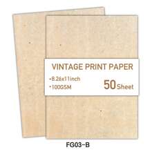 50 Sheets Of Vintage Design Paper, 10 Unique Aged Paper Patterns And Colors, Stationery Letter Paper, Antique Letterhead Paper, A4 Unperforated Paper, Loose Leaf Paper, Decorative Printing Paper, Ideal For Retro Invitations And Letters, Vintage Printing Paper, Vintage Writing Paper, DIY Scrapbooking Decoration Materials Stationery Paper - Multicolor - View 17