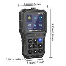 Check Engine System Multi-Language Fault Code Scanner Car Diagnostic Tool Code Reader Battery Tester YM519 OBD2 Code Reader - Black - View 5