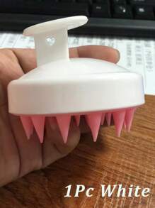 一套头皮按摩刷，小麦秸秆洗发工具，硅胶发刷，柔软硅胶齿洗发刷，按摩清洁头皮刷，头皮去角质磨砂膏，去屑工具，男女通用 - 彩色 - 查看 13