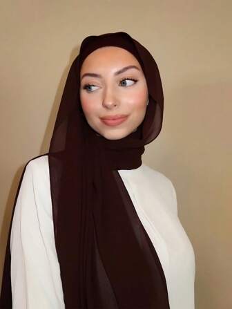 1 件女士休闲雪纺头巾