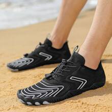 Unisexowe buty do przeprawy przez strumień i uprawiania sportów wodnych, biegania na świeżym powietrzu, jazdy na rowerze, plaży, jogi, fitnessu, kompleksowych butów treningowych - Czarne - Zobacz 11
