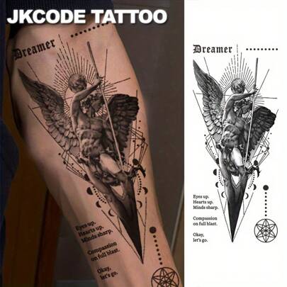 JKCODE TATTOO 男士临时纹身