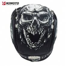 MJMOTO Classic Retro Men's Motorcycle Helmet Balaclava Face Mask Summer Running Cycling Hat Skull Cap Headwrap Face Shield Headband