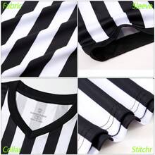 Men Professional Football Referee Uniform Referee Jersey Polyester Soccer Traning Referee V-Shirt