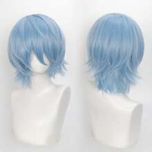 FULCRUM Short Straight Anime Cosplay Wig, Suitable For Parties, Christmas And Other Occasions, Synthetic Layered Short Hair Wig With Bangs, Unisex - Multicolor - View 12