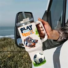 1 套运动设计系列 UV DTF 转移水晶标签贴纸，适用于 40 盎司 Libbey 玻璃杯，3D 水晶防水防刮标签，DIY 包装转移贴纸，适用于冰箱、马克杯、咖啡杯或任何平面，高品质 40 盎司（不含玻璃杯）