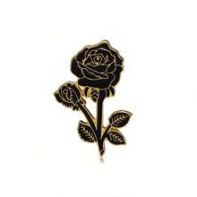 1 pieza Broche elegante con forma de rosa de aleación, accesorio versátil de alta gama, regalo festivo