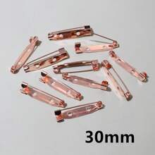 20个15-40毫米金属胸针夹底座别针安全别针胸针底座空白底座，适用于DIY珠宝制作材料 - brooch pins accessories - 查看 37