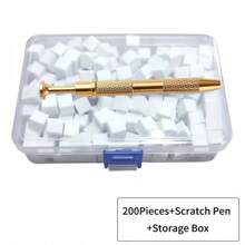 Agarrador de esponja de uña de metal,  mini esponjas de uña reemplazables en bloques para nail art degradado, herramientas de nail art para suministros y accesorios de uñas - Multicolor - Ver 17