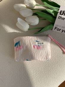 1个可爱印花帆布系带小拉链化妆包，樱桃卡通图案，可作补妆包、洗漱包、口红、耳机、数据线、充电线、护肤品收纳袋等，适合女性使用。可作房间装饰、化妆包、旅行必备、收纳整理、化妆品收纳、化妆包、洗漱包、桌面收纳、化妆包、化妆袋、化妆包、旅行必备、化妆包、化妆包、大容量、大号化妆包、圣诞礼物、化妆包、旅行、送给女性的礼物、旅行必备、化妆包、手拿包/小手提包、化妆品收纳、化妆品整理、化妆包、化妆刷收纳袋、迷你化妆包、大容量化妆包、送给女性的礼物、圣诞礼物、送给女性的礼物创意 - 彩色 - 查看 15