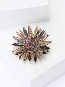 Modische Strass-Sonnenblumen-Brosche für Frauen, Kleidung, Anzugnadel, Accessoire, Party, Bankett, Geschenk