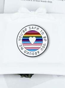 创意英文合金徽章 多色国旗胸针 学生背包 帽子金属配饰别针 适合情侣。英文问候胸针