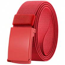 YOORAN 1PC Men Belt, Work Belts For Men, Holeless Adjustable Golf Casual Dress Belts For Men, Web Canvas Cloth Fabric Belt Summer, School Casual, Business, Boyfriend Husband Father Dad Men Gift, Daily Wear, Fashion, Teen, Outdoor, Vacation, Athletic, Travel, Street, Boho, Vintage Fall, Autumn, Halloween Autumn-Winter Accessories,Suitable For Teens, Youth,Men,Casual, Outdoor, Athletic, Vacation, Graduation Gifts, Birthday, Daily Wear - A - View 12