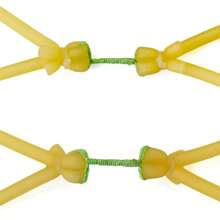 1 Set Outdoor Fishing Slingshot Accessories, 3pcs Rubber Bands + 2pcs Stainless Steel Fishing Tackle