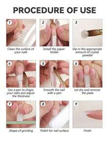 120g/4.23oz 裸色亚克力粉，专业亚克力指甲延长粉，大容量，适合指甲造型和持久效果，无需灯，亚克力按压指甲 - 淺粉色 - 查看 8