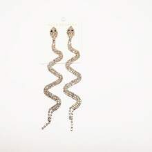 2025 New Women's Earrings Full Of Diamond Snake-Shaped Accessories 15 Cm Luxurious Temperament Women's Earrings Illuminate Your Beauty - 彩色 - 查看 5