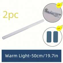 1 pezzo Luce a sensore di movimento a LED per mobile, luce notturna magnetica senza fili ricaricabile via USB per cucina, luce notturna ultramagnetica ricaricabile con luce calda e bianca, adatta per mobile, corridoio, scale, cucina, comodino, con batteria da 200mAh e 350mAh, 3,7V