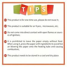 100pcs Non-Stick Air Fryer Parchment Paper Liners, Fit Most Air Fryer Models, Oil-Proof Baking Paper, Suitable For Baking, Frying Food, Perfect For Thanksgiving, Halloween, Easter And More