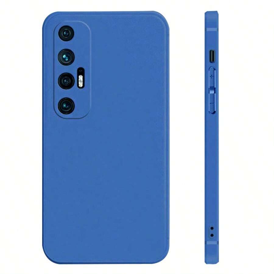 Liquid Silicone Shockproof Phone Case For Redmi, Poco And Moto - Blue - View 1
