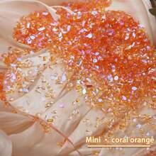 Mini asymmetrische Form Aurora Strass Nail Art Dekoration, kleine Nail Jewelry und Accessoires, super glänzende Nail Zubehör Nägel Nail Charms Nail Gems